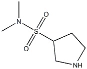 N,N-dimethylpyrrolidine-3-sulfonamide Structure