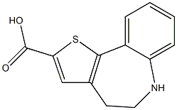 5,6-Dihydro-4H-1-thia-6-aza-benzo[e]azulene-2-carboxylic acid Structure