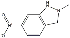 2-Methyl-6-nitro-1H-indazole 구조식 이미지