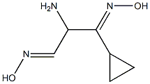 2-amino-3-cyclopropyl-3-(hydroxyimino)propanal oxime Structure