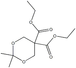 diethyl 2,2-dimethyl-1,3-dioxane-5,5-dicarboxylate Structure