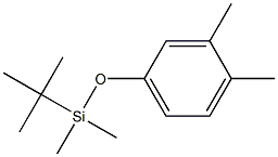 tert-butyl(3,4-dimethylphenoxy)dimethylsilane 구조식 이미지