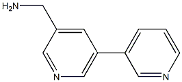 (5-(pyridin-3-yl)pyridin-3-yl)methanamine 구조식 이미지