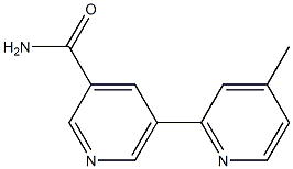 5-(4-methylpyridin-2-yl)pyridine-3-carboxamide 구조식 이미지