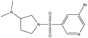 1-(5-broMopyridin-3-ylsulfonyl)-N,N-diMethylpyrrolidin-3-aMine Structure