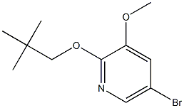 5-broMo-3-Methoxy-2-(neopentyloxy)pyridine 구조식 이미지