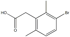 2,6-DiMethyl-3-broMophenylacetic acid Structure