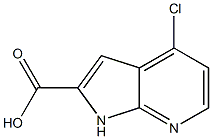 4-Chloro-1H-pyrrolo[2,3-b]pyridine-2-carboxylic acid 구조식 이미지