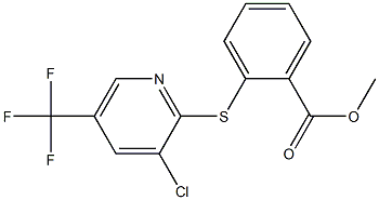 Methyl 2-{[3-chloro-5-(trifluoromethyl)pyridin-2-yl]sulphanyl}benzenecarboxylate Structure