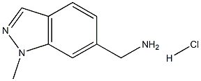 (1-Methyl-1H-indazol-6-yl)methylamine hydrochloride 구조식 이미지