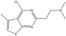 2-(4-chloro-5-Methylthieno[2,3-d]pyriMidin-2-yl)-N,N-diMethylethanaMine 구조식 이미지