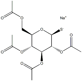 2,3,4,6-Tetra-O-acetyl-b-D-thioglucopyranose sodium salt 구조식 이미지
