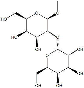 Methyl 2-O-(a-D-galactopyranosyl)-b-D-galactopyranoside Structure