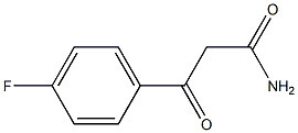 3-(4-fluorophenyl)-3-oxopropionamide 구조식 이미지