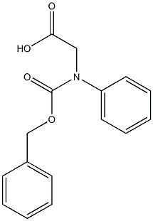 N-CBZ-D-phenylglycine 구조식 이미지