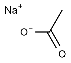 Sodium acetate solution (2MOL/L, pH 4.0, sterile) 구조식 이미지