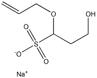 Sodium allyloxyhydroxypropyl sulfonate Structure