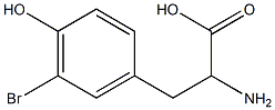 3-bromo-DL-tyrosine Structure