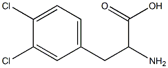 3,4-dichloro-DL-phenylalanine 구조식 이미지