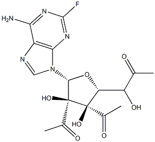 2',3',5'-triacetyl-2-fluoroadenosine 구조식 이미지