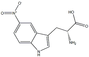 5-nitro-D-tryptophan 구조식 이미지