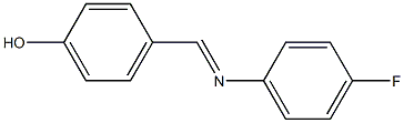 4-{[(4-fluorophenyl)imino]methyl}phenol Structure