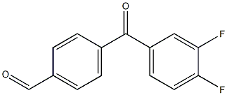 4-(3,4-difluorobenzoyl)benzaldehyde Structure