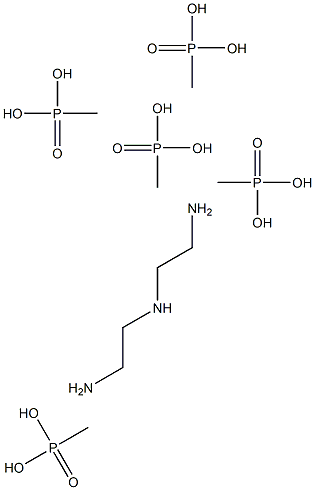 Diethylenetriamine pentamethylphosphonic acid Structure