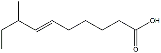Trans-8-methyl-6-decenoic acid 구조식 이미지