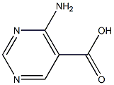 4-amino-5-pyrimidinecarboxylic acid 구조식 이미지