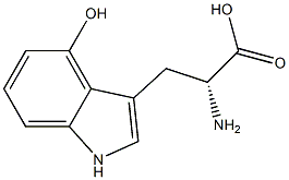 4-hydroxy-D-tryptophan 구조식 이미지