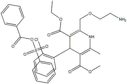 Amlodipine benzoate 구조식 이미지