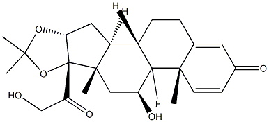 TriaMcinolone 구조식 이미지