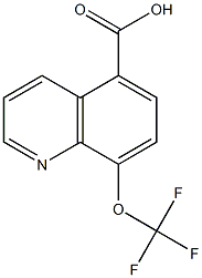 8-(trifluoromethoxy)quinoline-5-carboxylic acid Structure