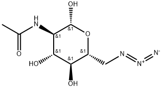 2-Acetamido-6-azido-2,6-dideoxy-D-glucopyranose Structure