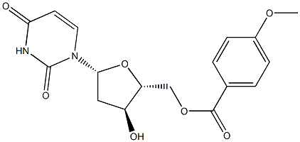 5'-O-p-Anisoyl-2'-deoxyuridine 구조식 이미지