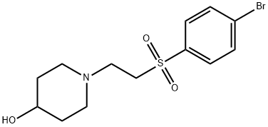 1-[2-(4-bromobenzenesulfonyl)ethyl]piperidin-4-ol Structure