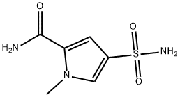 1-methyl-4-sulfamoyl-1H-pyrrole-2-carboxamide 구조식 이미지
