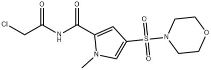 N-(2-chloroacetyl)-1-methyl-4-(morpholine-4-sulfonyl)-1H-pyrrole-2-carboxamide Structure