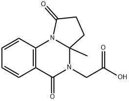 2-{3a-methyl-1,5-dioxo-1H,2H,3H,3aH,4H,5H-pyrrolo[1,2-a]quinazolin-4-yl}acetic acid Structure