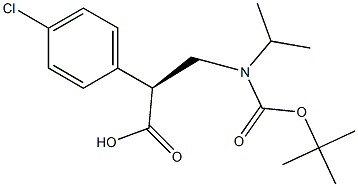 (S)-3-((tert-butoxycarbonyl)isopropylamino)-2-(4-chlorophenyl)propanoic acid Structure