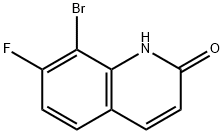 8-BroMo-7-플루오로퀴놀린-2(1H)-온 구조식 이미지