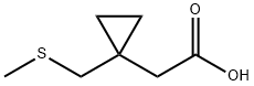 2-{1-[(methylsulfanyl)methyl]cyclopropyl}acetic acid 구조식 이미지