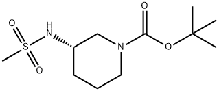 (S)-tert-Butyl 3-(methylsulfonamido)piperidine-1-carboxylate
 구조식 이미지