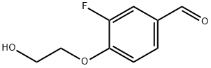3-fluoro-4-(2-hydroxyethoxy)benzaldehyde 구조식 이미지