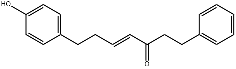 7-(4-Hydroxyphenyl)-1-phenyl-4-hepten-3-one Structure