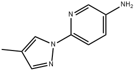 3-AMINO-6-(4-METHYL-1H-PYRAZOL-1-YL)PYRIDINE 구조식 이미지