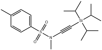 N,4-Dimethyl-N-[(triisopropylsilyl)ethynyl]benzenesulfonamide Structure