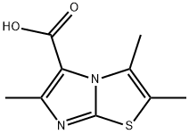 2,3,6-Trimethylimidazo[2,1-b]thiazole-5-carboxylic acid 구조식 이미지