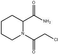 1-(2-chloroacetyl)piperidine-2-carboxamide Structure